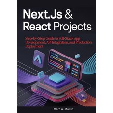 (英文圖書)Next.js & React Projects: Step-by-Step Guide to Full-Stack App Development API... 平裝版, Independently Published, 英文