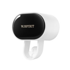 백화점 칫솔 홀더 비 천공 구강 세척 컵 칫솔 컵 벽걸이 화장실 보관 상자 커플 칫솔 홀더, 검은 치약 압착기, 1개