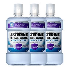 [NEW 충치케어] 리스테린 토탈케어 캐비티케어 마일드 구강청결제 3개 1000ml, 1L