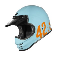 ORIGINE VIRGO 復古越野安全帽 DANNY 亮光淺藍 全罩式 山車帽 T3 T-3