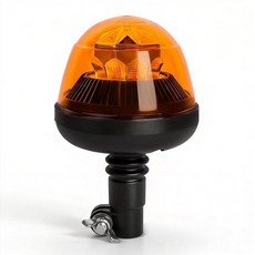 Yinaolan 앰버 LED 회전 신호등 7가지 모드가 있는 플래시 경고등 트럭 차량 건설용 12-24V 비상 스트로브 조명 IP67 방수 (폴 마운트), Yinaolan 앰버 LED 회전 신호등, 7가지 모드