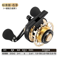 皓頓 數顯排線筏釣輪, 標準版【無排線無數顯】,左手型