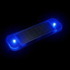 생활해랑 태양광 추돌방지 안전 led 경고등 경광등, 블루