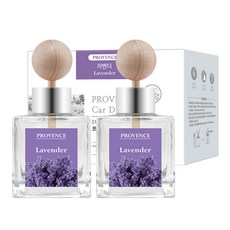 프로방스 50ml 차량용 디퓨저 1+1, 1세트, 라벤더
