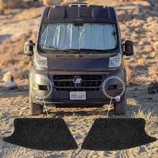 Datanly 2 Pack Non-Slip Front Bumper Step Grips Van Life Accessories Durable Sandpaper Material f