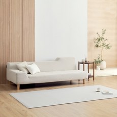 어멍맘 0.6cm 양면 미끄럼방지 유아 놀이방매트 러그매트 pvc매트, 라이트그레이