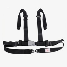 항공기 버클 제품 카트 4점식 좌석 벨트 안전 4점식 안전벨트 조절 가능 자동차 차량 레이싱 스포츠 카시트, 1.고급 B형/검정