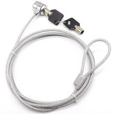 비투비돔 노트북자물쇠 비밀번호형 열쇠형 노트북 잠금장치 와이어락, 1개