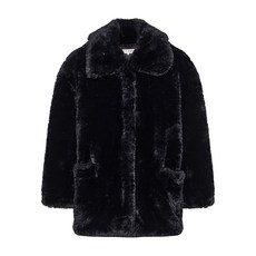 프리피플 페이크 퍼 칼라 코트