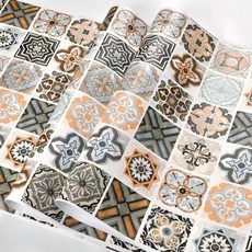 PVC 방수 스티커 캐비닛 방지 유럽 주방 오일 욕실 자기 혁신 스타일 벽지 3D 40CM, 40cmX, 1