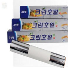 뜬구름디자인 크린랩 주방호일 30M 3종 택1 캠핑호일, 25cm x 30m