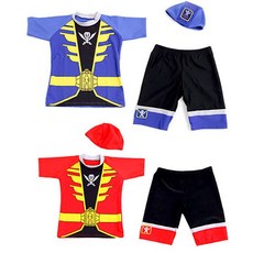 파워레인저 캡틴 레이저 아동 주니어 수영복