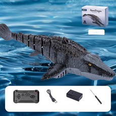 무선조종 상어로봇 물에서 작동 어린이 선물, 1개, 블랙 리모컨 티라노사우루스 [카메라 없음]