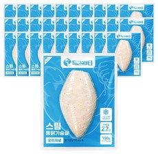 득근파티 통 닭가슴살 오리지널, 30개, 100g