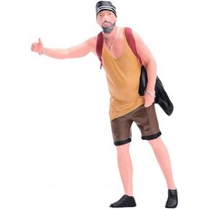 11453382 다이캐스트 모형 모델 수집품 1/24 스케일 남성 미니어처 피규어 장식품 작은