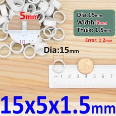 흰색 고무 탄성 두껍고 넓고 밴드 15-60MM 강한 개 개 50 직경 100, 15x5x1.5mm
