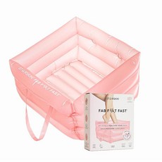 STARSKIN 공기 주입식 페디큐어 욕조 컴팩트하고 휴대용 스파에 적합한 페디큐어 경험 광택 각질 제거 또는 보습 트리트먼트를 위한 발 준비 Fab Feet Fast, STARSKIN 공기 주입식 페디큐어 욕조, 컴팩트하고