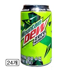 마운틴듀 제로슈거, 355ml, 24개