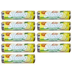 알프스 스트롱 포도당 캔디 컴팩트 네델란드 직수입 레몬맛, 9개