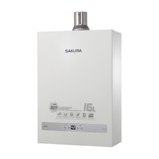 櫻花牌 DH1637F 16L 四季溫智能恆溫熱水器 自動調節火力 智能恆溫 強制排氣, 不含安裝費(空機價格)