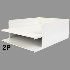 깔끔한 다단 서류 종이 보관 다용도 트레이 화이트 2Pnog9+9Puq