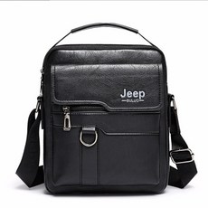 PU男士商務包三合一復古斜背包 大容量肩背包休閒手提公事包側背包 台灣發貨, 黑色