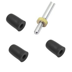 Cello Endpin 고무 팁 바닥 보호대 블랙 베이스 스토퍼 3피스 세트 426861, Cello Endpin 고무 팁 바닥 보호대, 블랙 베