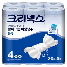 Kleenex 舒潔 乾濕兩用抹布 藍色, 36張, 6捲