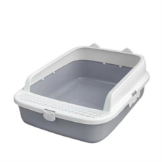 고양이 배변통 화장실 대형 사막화방지 캣츠 모래통 대용량 변기 후드형, 그린, 1개