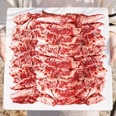 대용량 갈비살 1kg 소갈비 소갈비살 늑간살 소고기 구이 캠핑 음식, 1개