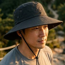 문라이트 빅사이즈 대두 등산모자 낚시모자 53~63cm, 블랙