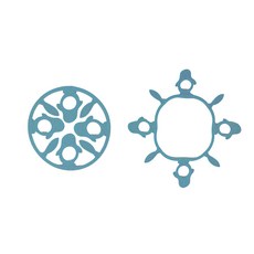 2가지 크기 2way 실리콘 펭귄 뚝배기 냄비받침, 1개, 민트