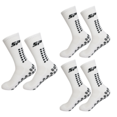 토도샵 논슬립 쿠션 축구 스포츠 양말 3켤레, 3개, 화이트