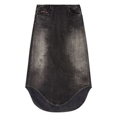 디젤 커브 헴 데님 스커트