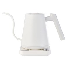 Tiamo 電細口壺 1.0L 溫控細口手沖咖啡壺, 1個, HG2443 白