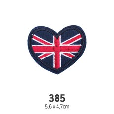 와펜 DIY 자수 패치 와펜모음 열부착식와펜, 4개, 와펜 패치 385번