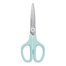 PLUS 普樂士 30度弧線剪刀 SC-155RSF (不沾膠) 不鏽鋼安全省力剪刀, 藍, 1個