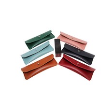 [1+1] 도장 고급 가죽 케이스 인감 보관 파우치 도장집 도장지갑 보관함, 1세트, [대형] 블랙