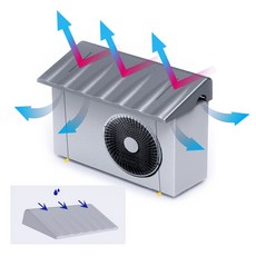 업브레인 신형 3세대 에어콘 실외기 커버 국내산, 1박스, 본품+와이어 2줄+강력양면테입3개+홀더4개 포함