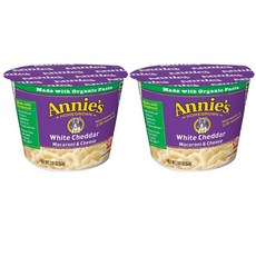 애니스 화이트 체다 마카로니 & 치즈, 57g, 2개