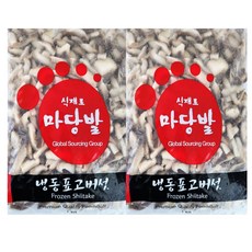 마당발 냉동 표고버섯 슬라이스 1kg, 2개