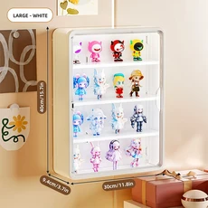 1PC 벽걸이 형 블라인드 박스 자기 흡입 장난감 보관함 투명 디스플레이 캐비닛 방진