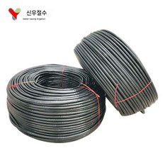 원통형점적호스 호스 농업용 점적 관수 자재 파이프 관수자재 관개 점적테이프 원통형 농수관, 1개, 벽두께1.0mm 간격300mm 롤500m