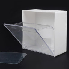 튼튼한 벽면 부착형 반투명 수납함 욕실 주방 정리케이스, 옵션:반투명(소), 1개