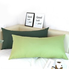 핑키하우스 순면 등쿠션 대쿠션 대형쿠션 침대헤드쿠션, 03.그리너리(커버만), 포레스트그린