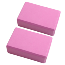 홈트레이닝 필라테스 EVA 요가블럭2p 훈련기구, 핑크, 2개