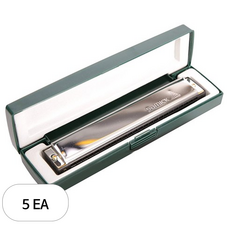 삼익악기 하모니카, 5개, Silver, S-24HM