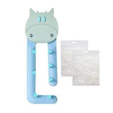 위너리스 깔끄미 싱크대 음식물거치대+거름망100매 싱크대거름망 음식물거름망, 그린세트, 1개