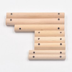 트레분 마크라메 사다리 나무막대 4종 벽걸이데코 벽걸이장식부자재 수공예우드파츠 핸드메이드소품, PL1146 7cm*1cm - 50개입