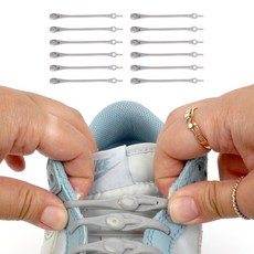 매듭없는 실리콘 신발끈 그레이-06900EA